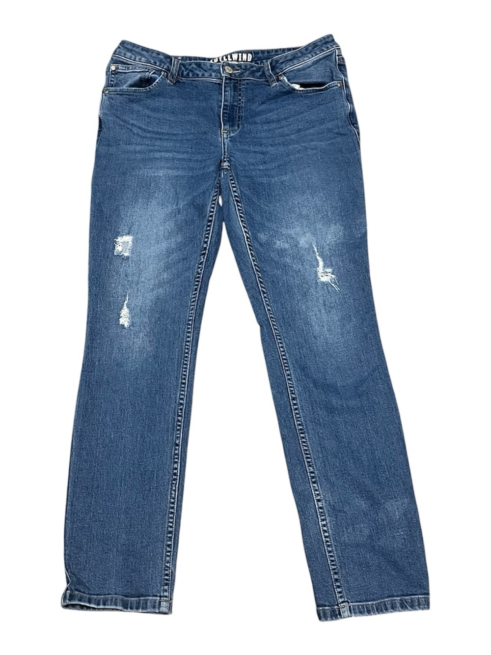 Idyllwind by Miranda Lambert Size 14/32 Tapered Distressed Blue Jeans Pants